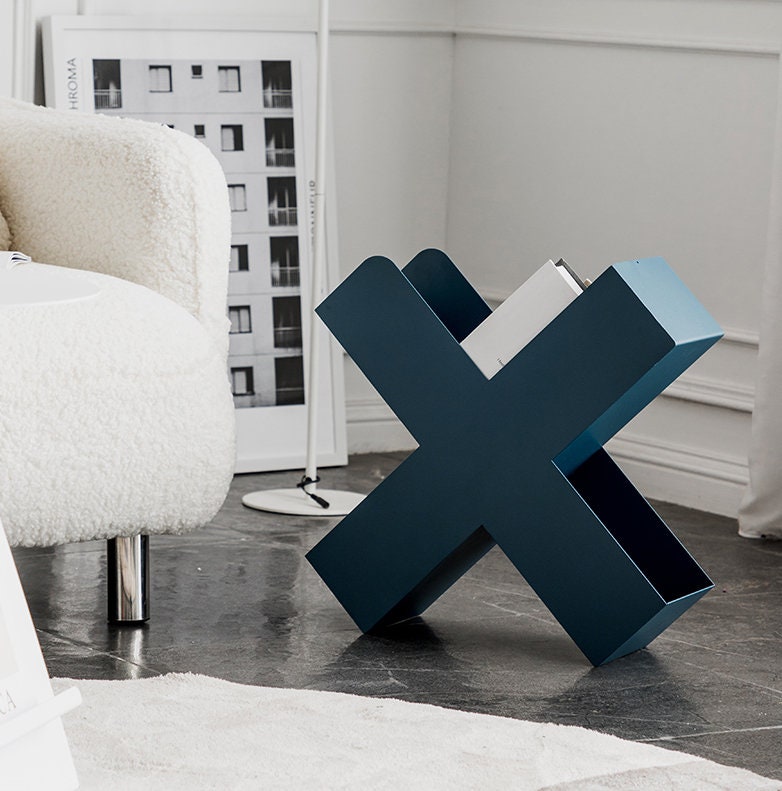 Etagère métal forme X - Logan