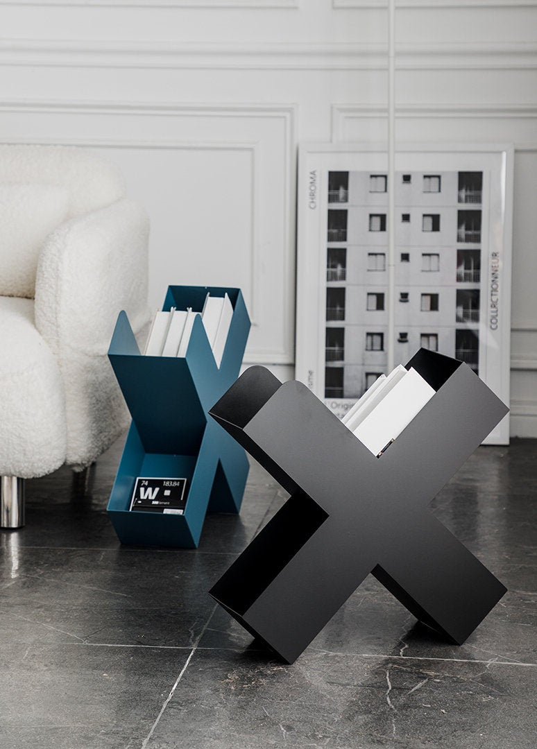 Etagère métal forme X - Logan