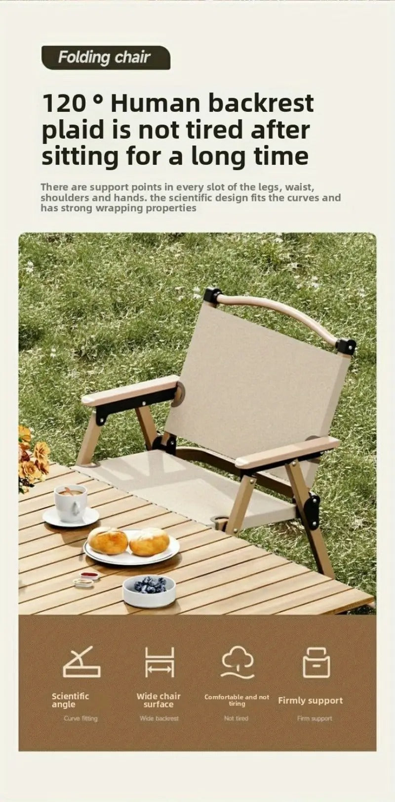 Lot de 2 chaises pliantes - Trayas