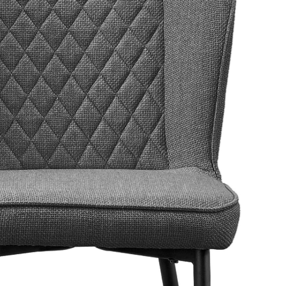 Lot de 2 chaises grises - Léo