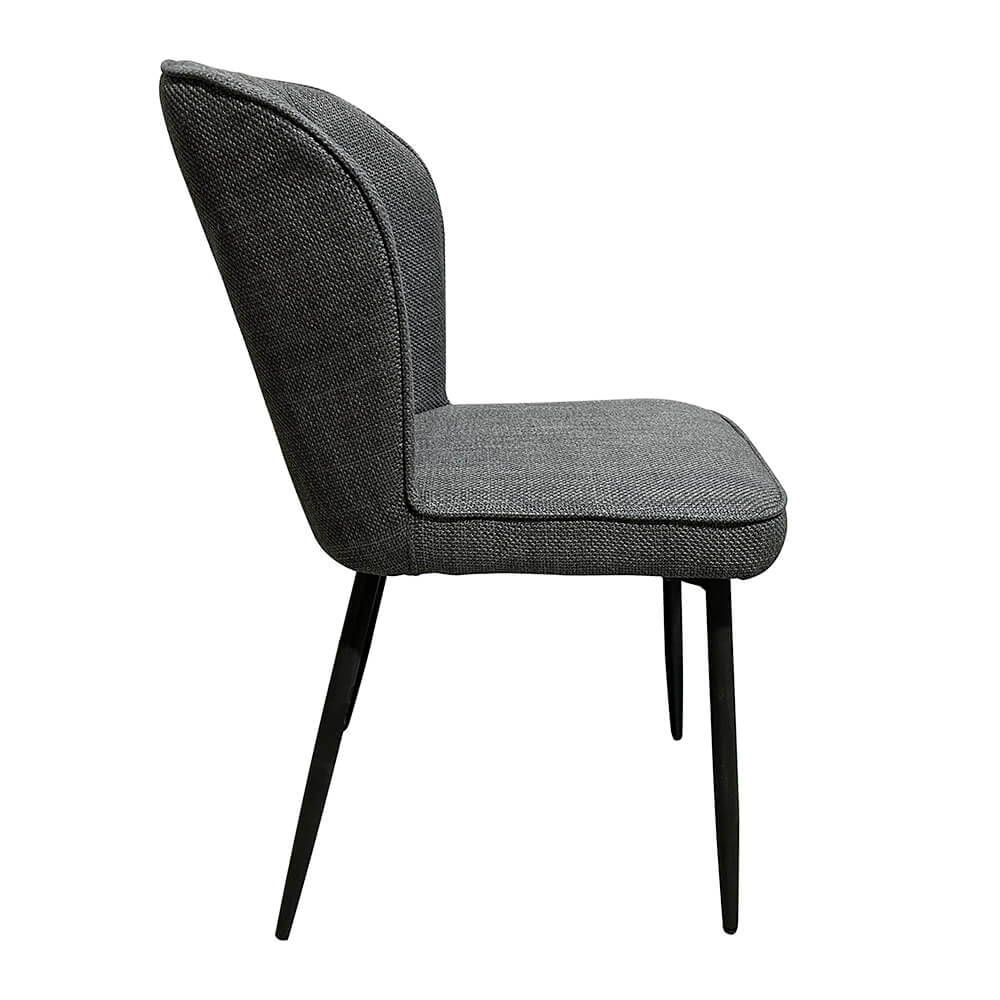 Lot de 2 chaises grises - Léo