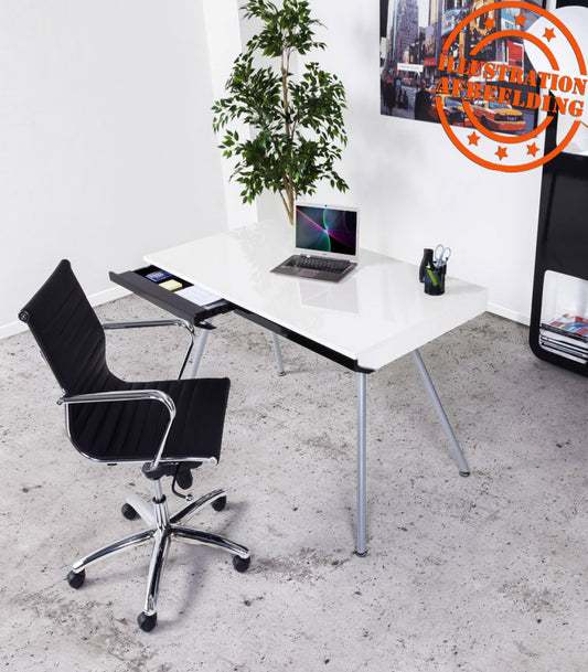 Fauteuil de bureau design 'MEGA' en matière synthétique noire