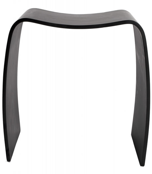 Tabouret bas d'appoint 'MOJO' en bois noir