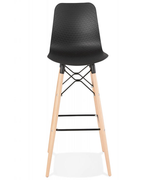 Tabouret de bar design 'MOZAIK' noir style scandinave