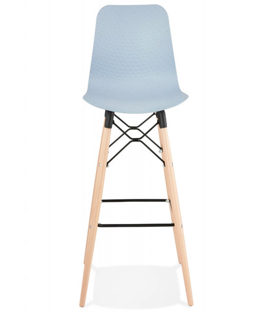 Tabouret de bar design 'MOZAIK' bleu style scandinave