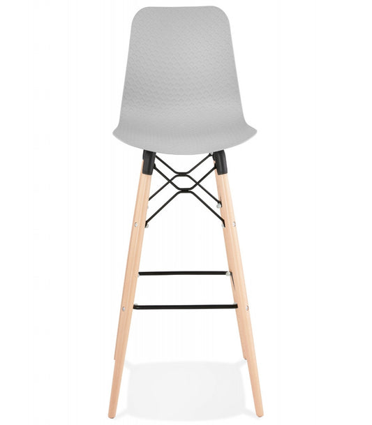 Tabouret de bar design 'MOZAIK' gris style scandinave