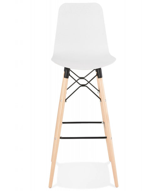 Tabouret de bar design 'MOZAIK' blanc style scandinave
