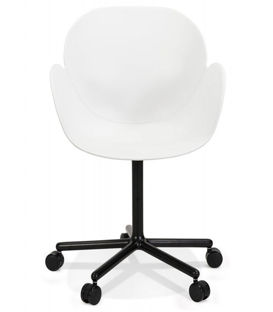 Chaise de bureau avec accoudoirs 'ORION' blanche