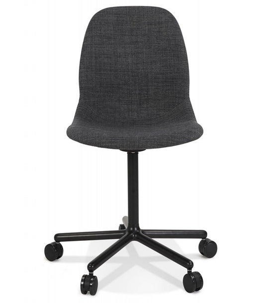 Chaise de bureau 'POLARIS' gris foncé sur roulettes