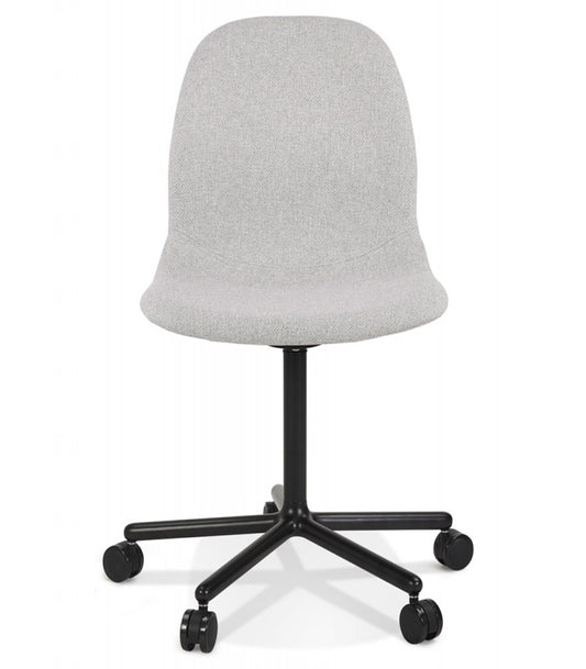 Chaise de bureau 'POLARIS' gris clair sur roulettes