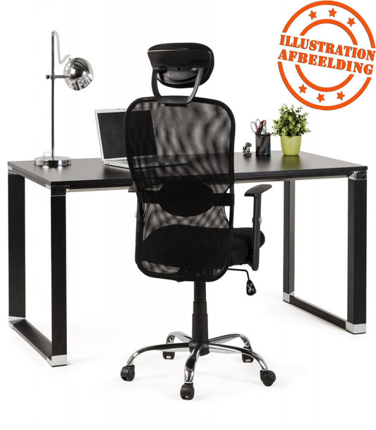 Fauteuil de bureau 'SOYOUZ' en tissu noir