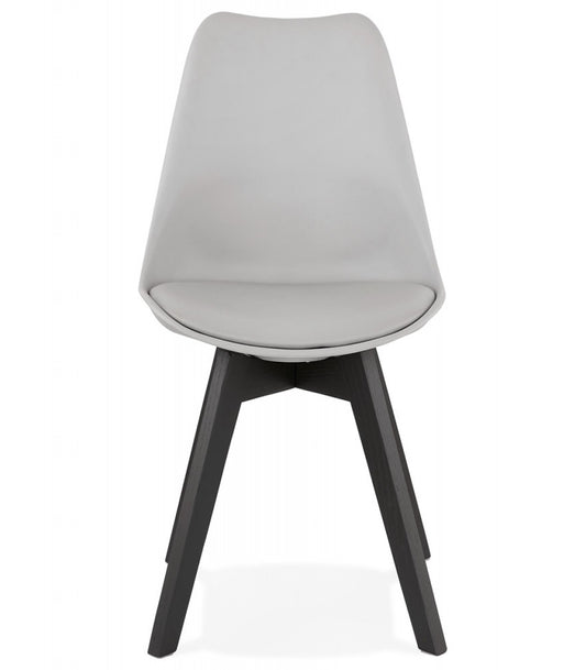 Chaise design 'TAPAS' grise