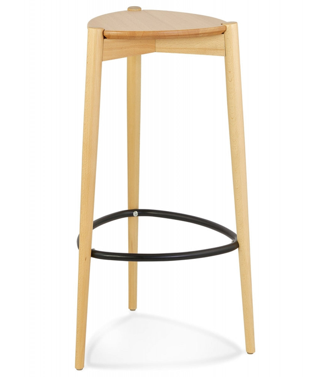 Tabouret de bar 'TIARA' en frêne naturel