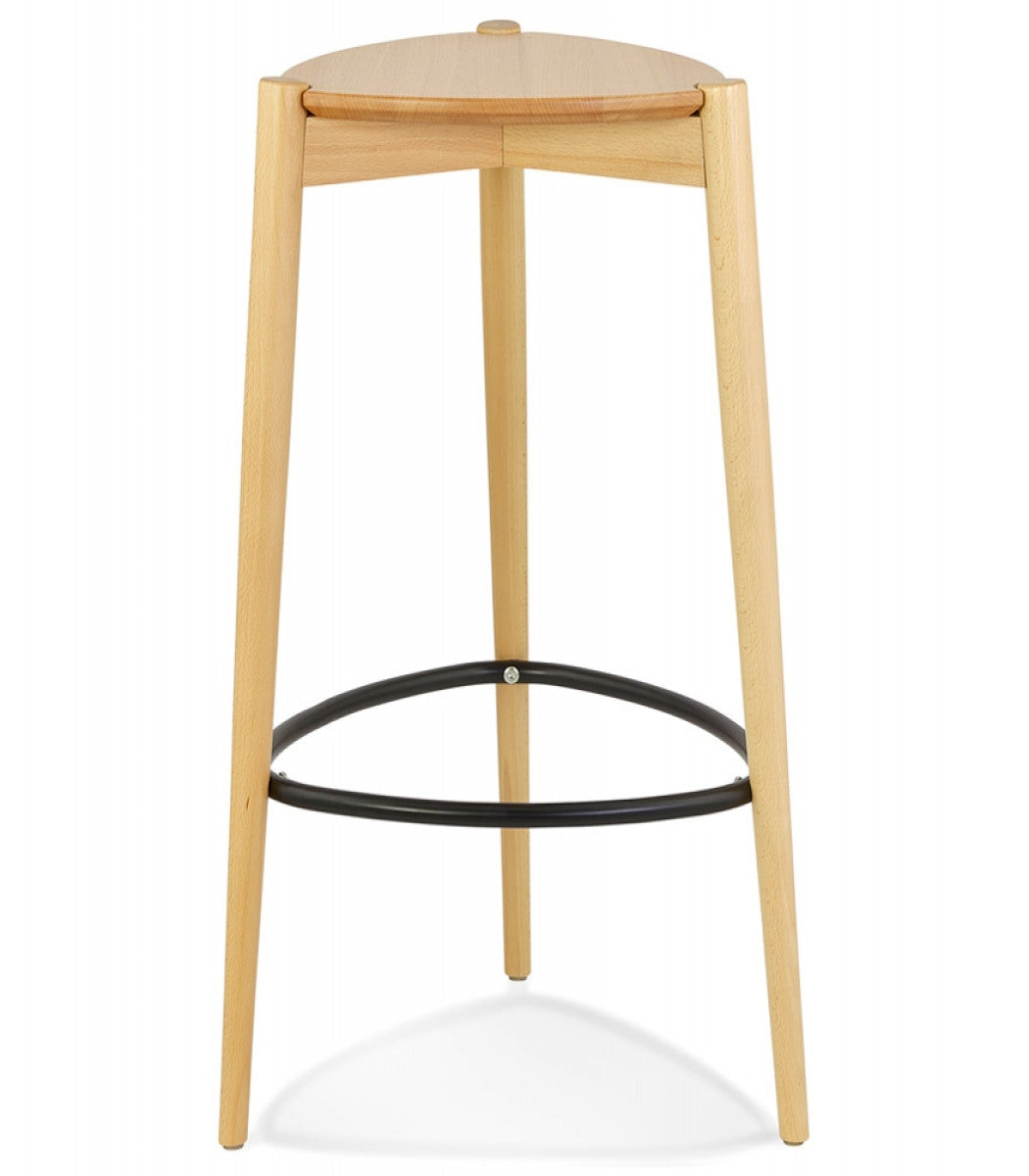 Tabouret de bar 'TIARA' en frêne naturel