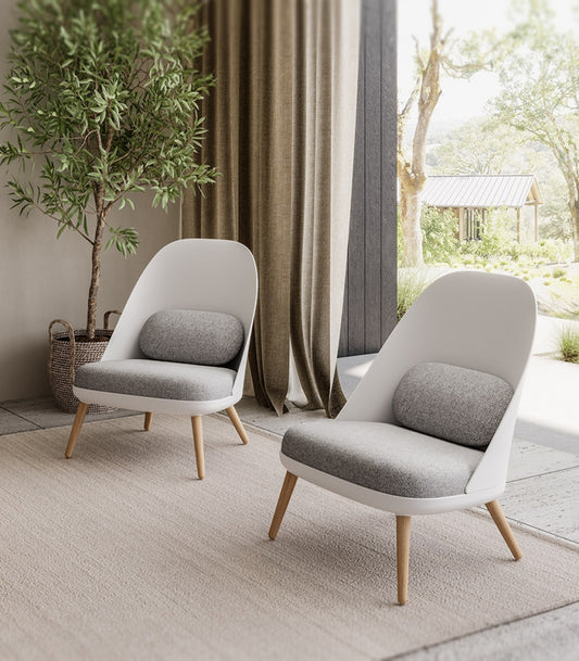Fauteuil lounge design 'TICOS' style scandinave