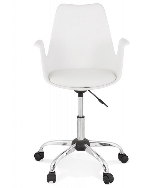 Chaise de bureau avec accoudoirs 'TRIP' blanche design