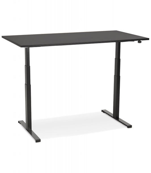 Bureau assis debout électrique 'TRONIK' noir - 140x70 cm