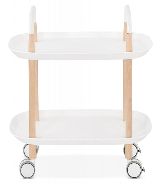Desserte roulante 'VELOCE' blanche design