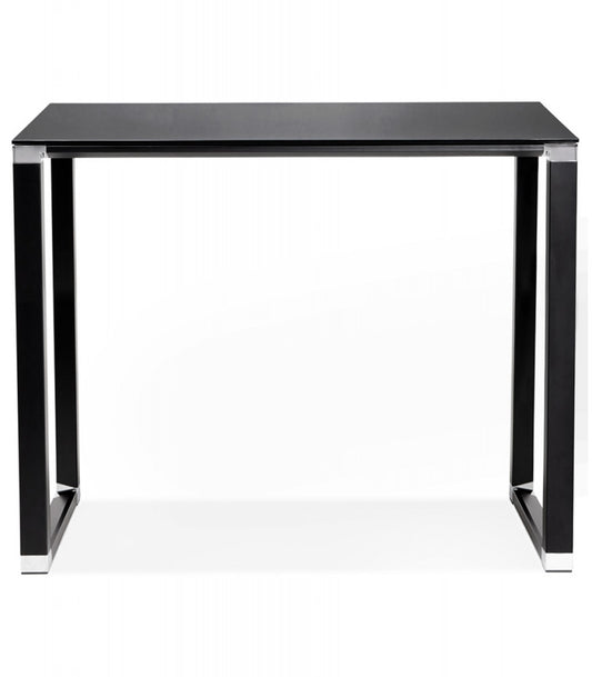 Table haute / bureau haut 'XLINE HIGH TABLE' en verre noir - 140x70 cm